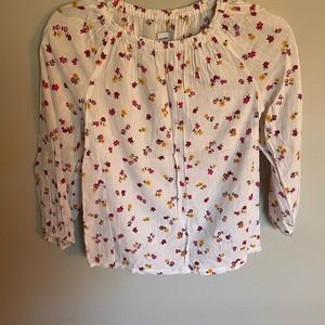 Cute girls floral top size large